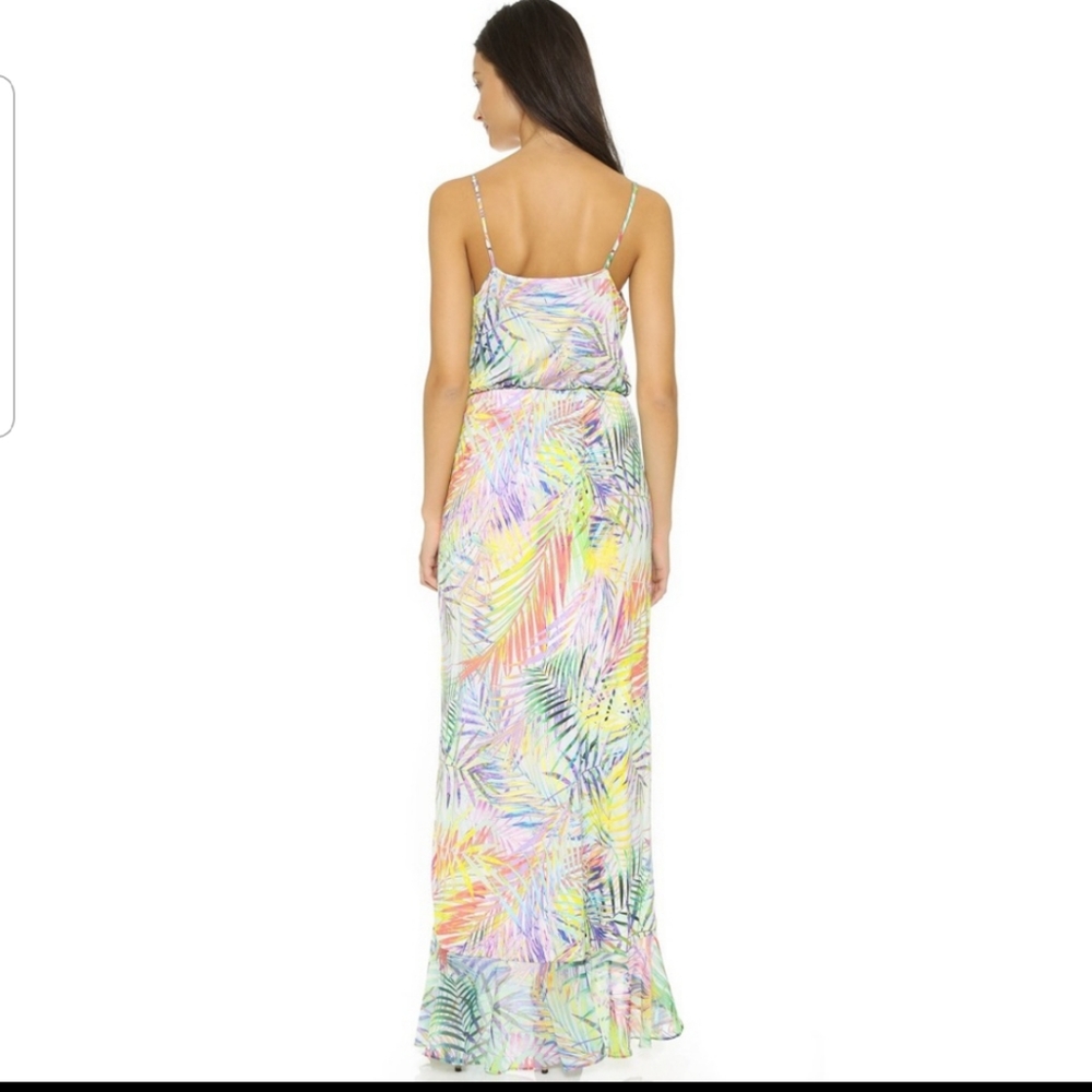 Parker Halle Maxi Ruffled Dress Palmetto 2 - Picture 4 of 12